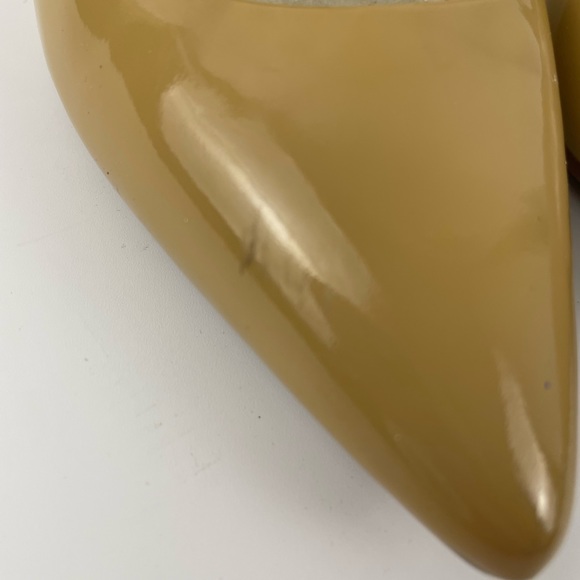 MICHAEL Michael Kors Patent Leather Pointed Toe Heel Pumps 6 Mustard - Picture 13 of 16